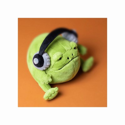 Jellycat Ricky Rain Frog Headphones New Zealand | BNKAR8723